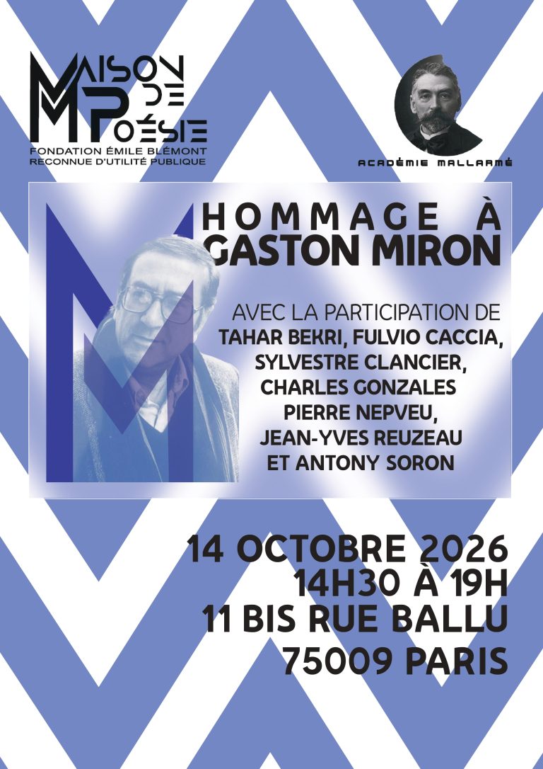 Hommage à Gaston Miron