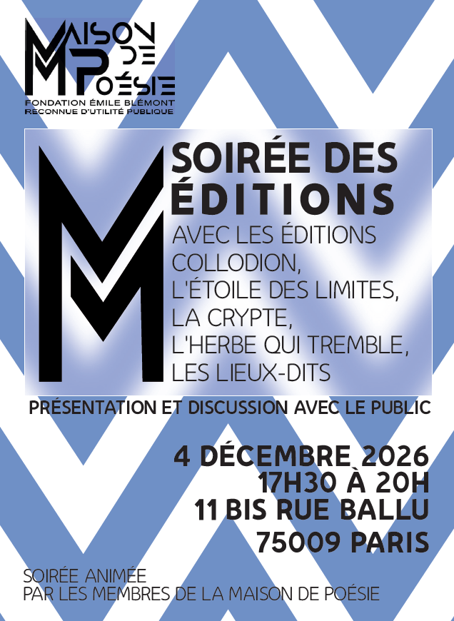 Soirée des éditions